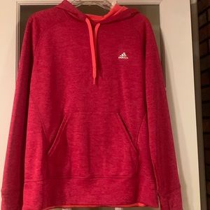 Adidas pink/coral sweatshirt worn twice.